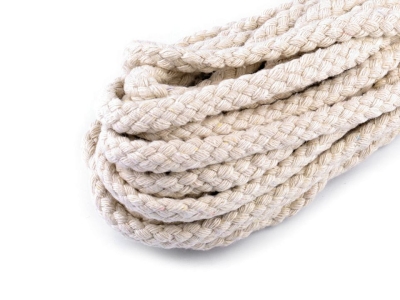 Baumwollkordel / Kordel natur geflochten